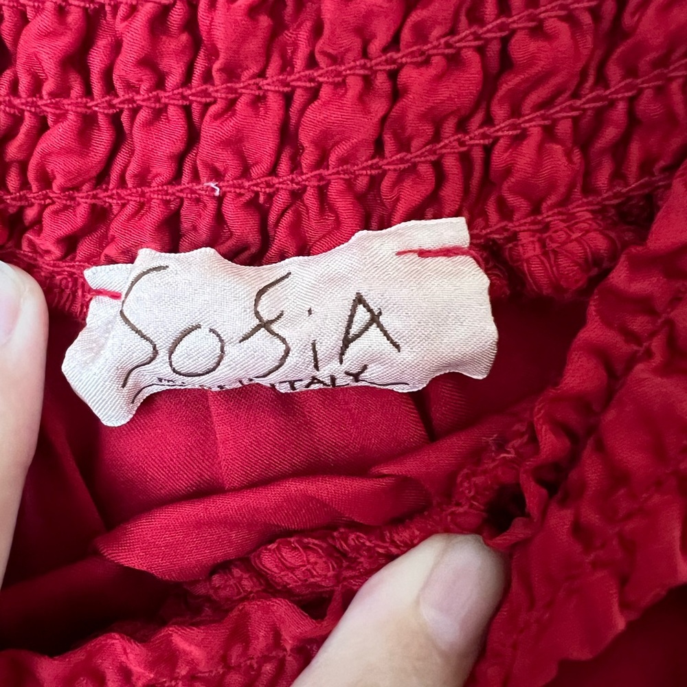 Sofia Red Tube Top - image 3